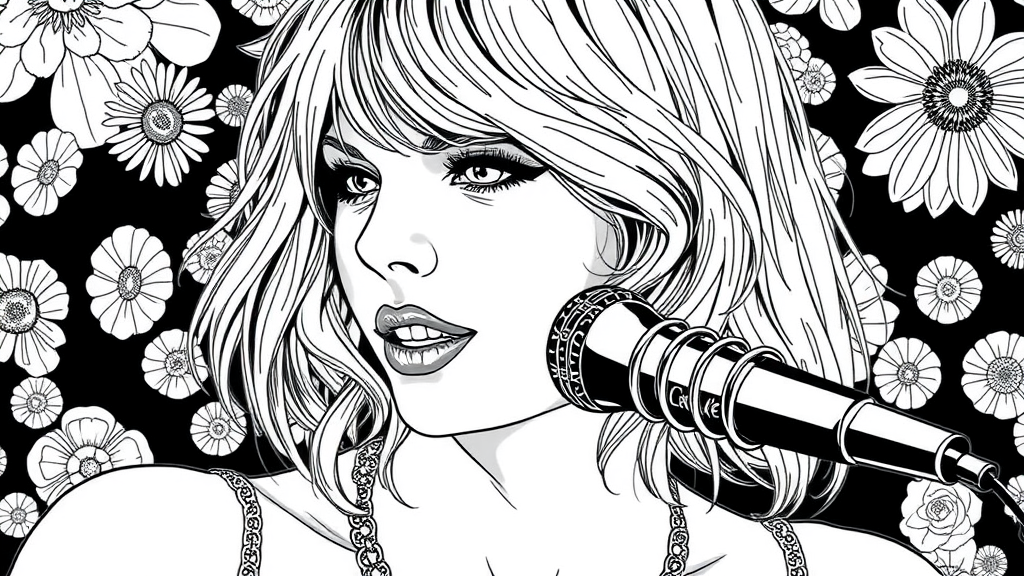 Taylor Swift Coloring Pages